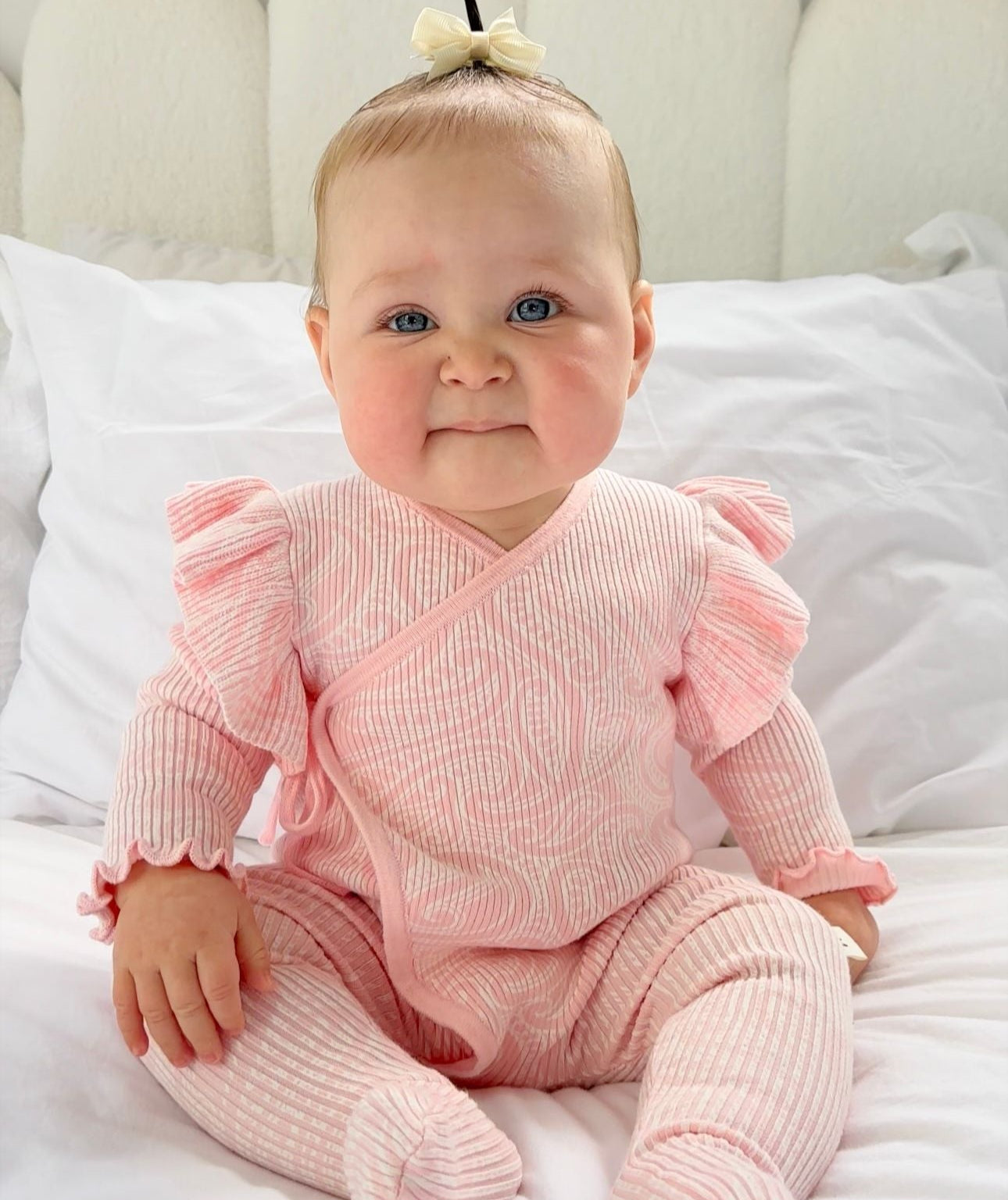 Basics ribbed knit Onesie- The wolf- Ballerina