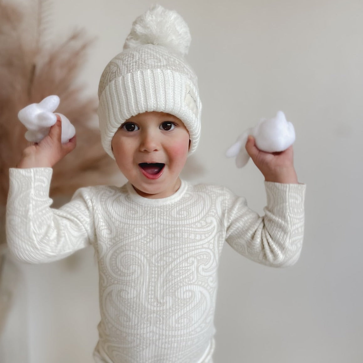 Basics ribbed knit bodysuit- The wolf- oat milk - AwaMae