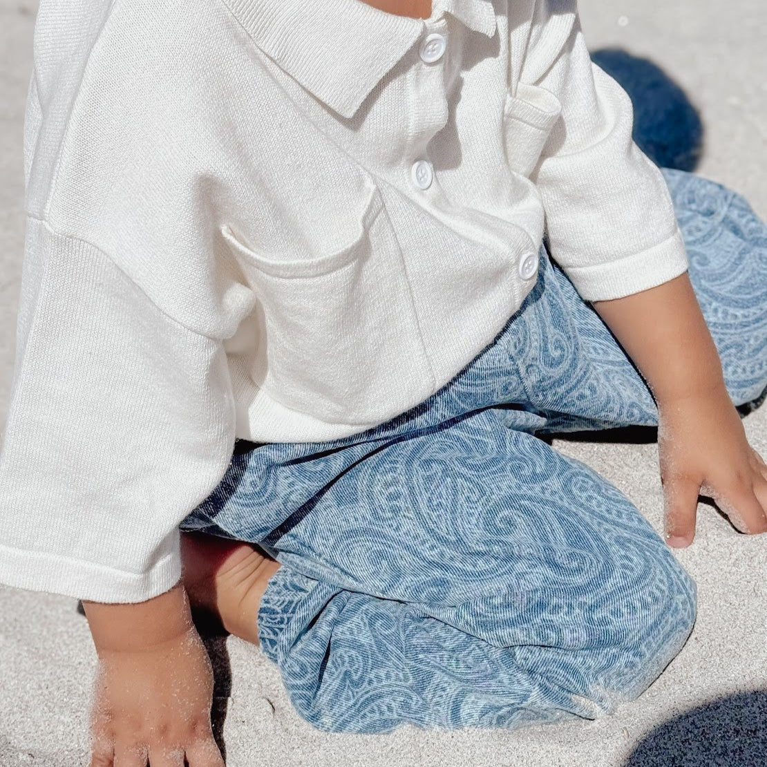 The wolf - Denim bubble pants