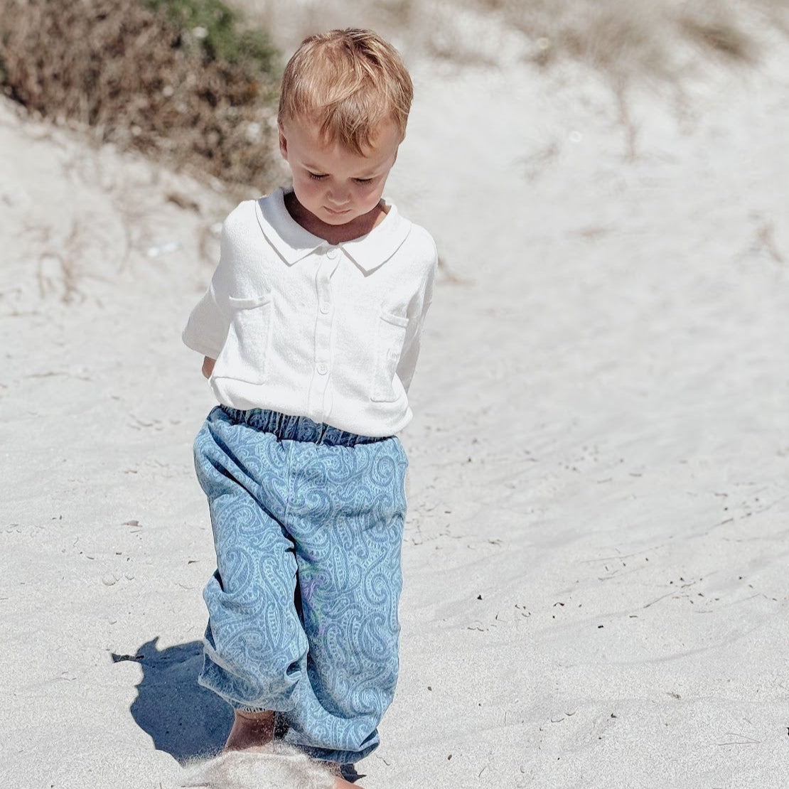 The wolf - Denim bubble pants