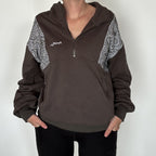 The wolf- Half zip Jumper- Adults - Dark steel