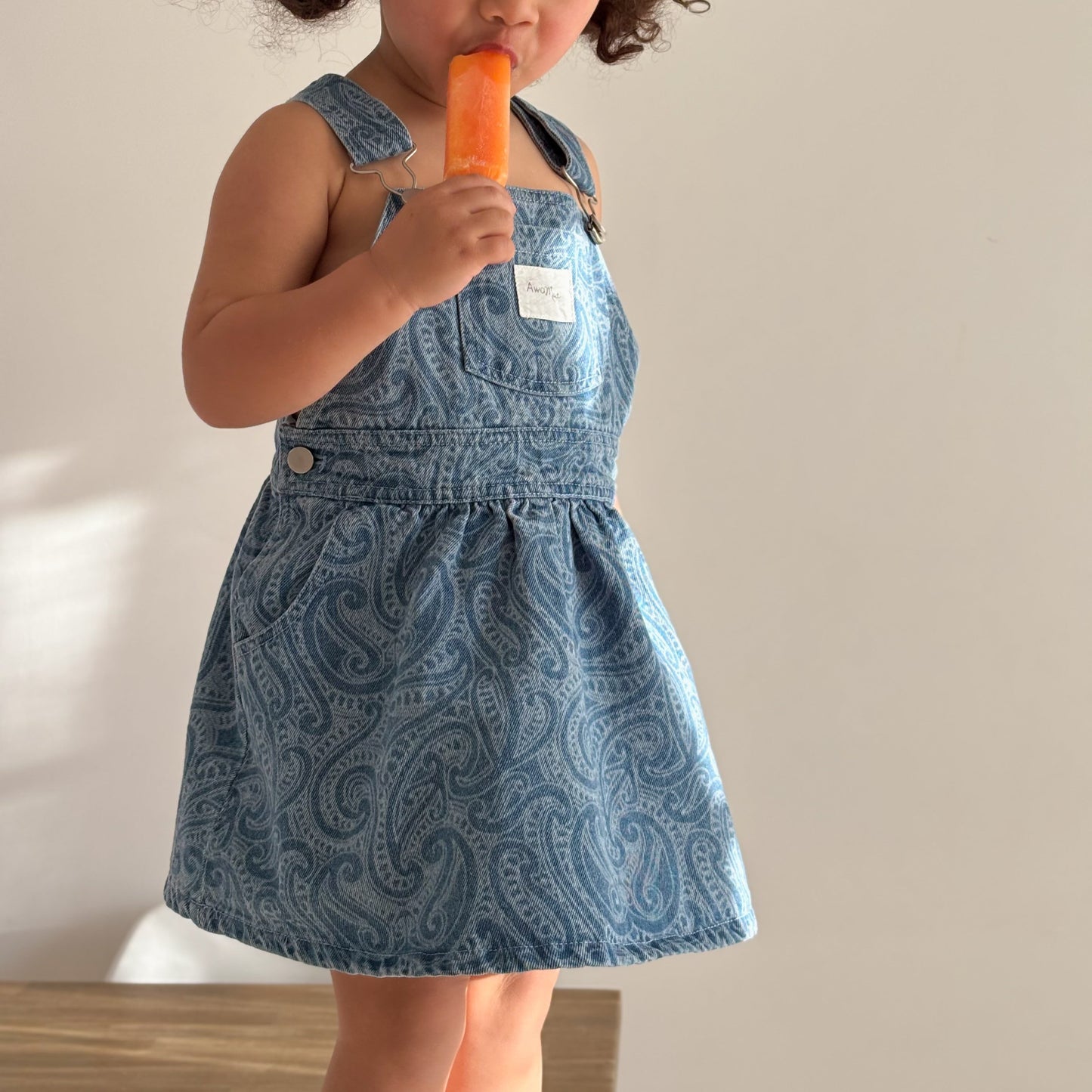 The wolf - Denim pinafore