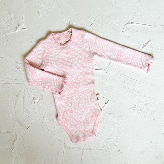 Basics ribbed knit bodysuit- The wolf- Ballerina