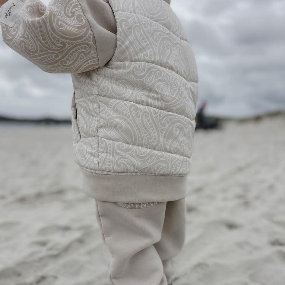 PREORDER - The wolf puffer vest - Beige - PREORDER