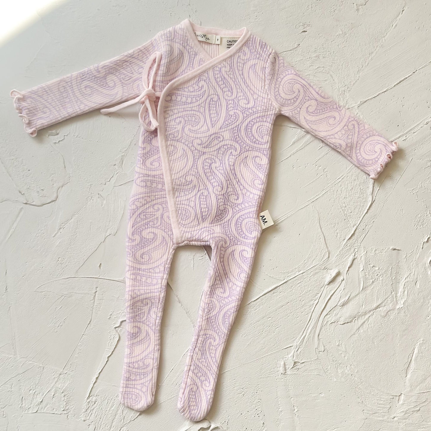 Basics ribbed knit Onesie- The wolf- Petal & Bloom