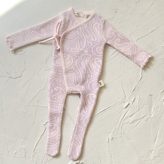 Basics ribbed knit Onesie- The wolf- Petal & Bloom