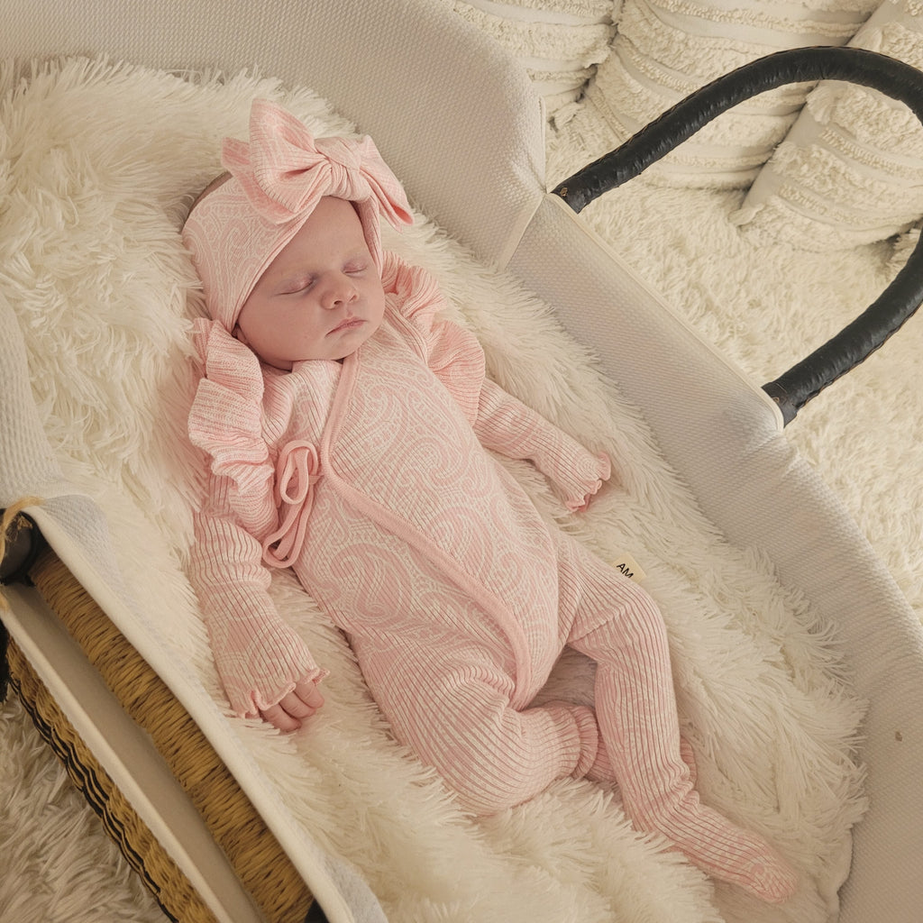 PREORDER - Basics ribbed knit Onesie- The wolf- Ballerina- PREORDER