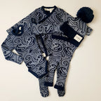 Basic ribbed knit legging - The Wolf - Midnight
