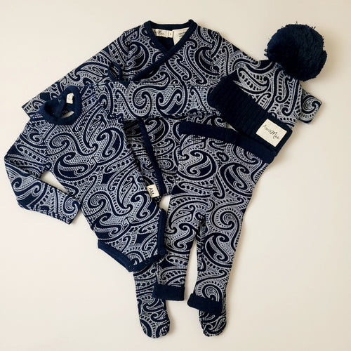 Basic ribbed knit legging - The Wolf - Midnight