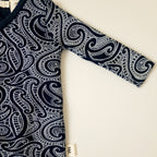 Basics ribbed knit Onesie- The wolf-  Midnight