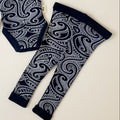 Basic ribbed knit legging - The Wolf - Midnight