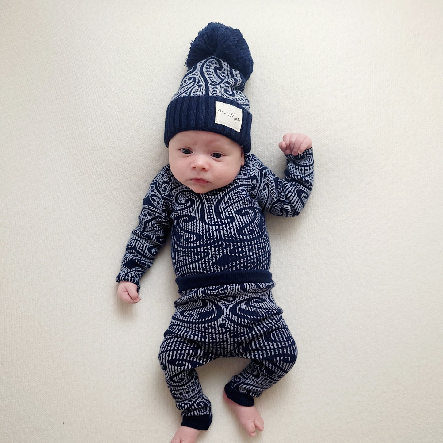 Basics ribbed knit bodysuit- The wolf- Midnight