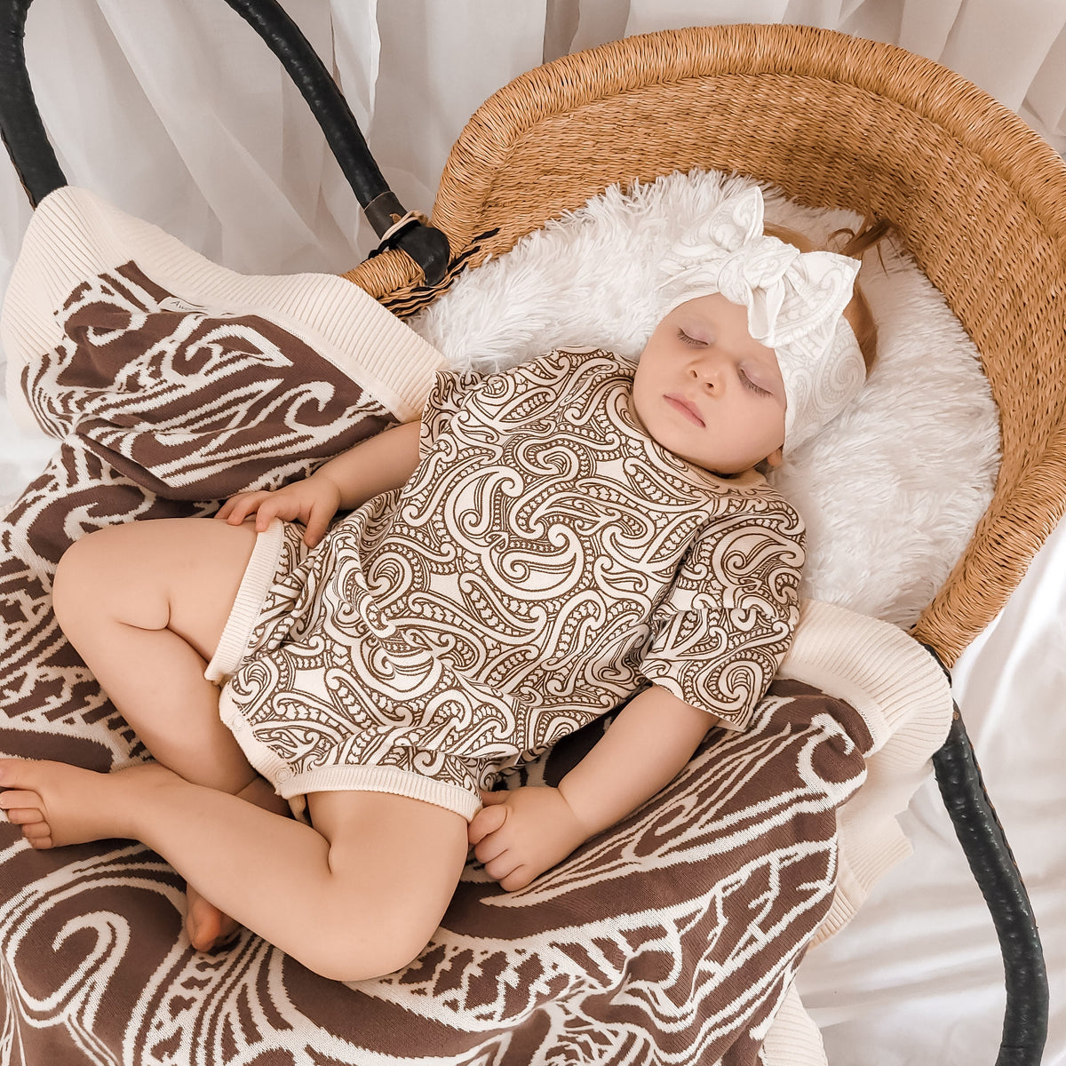 Knitted Tee Romper - The Wolf - Sable
