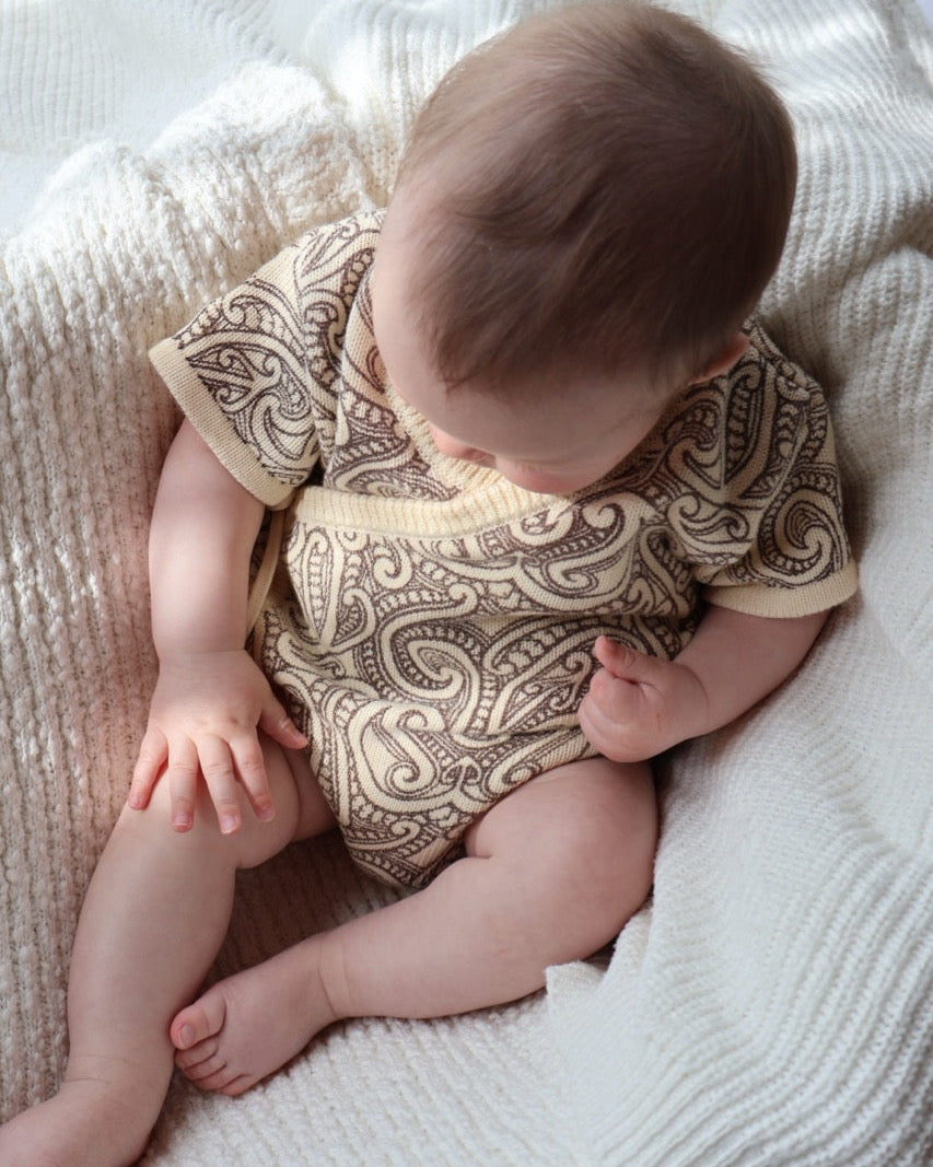 Kimono romper - The wolf - Sable