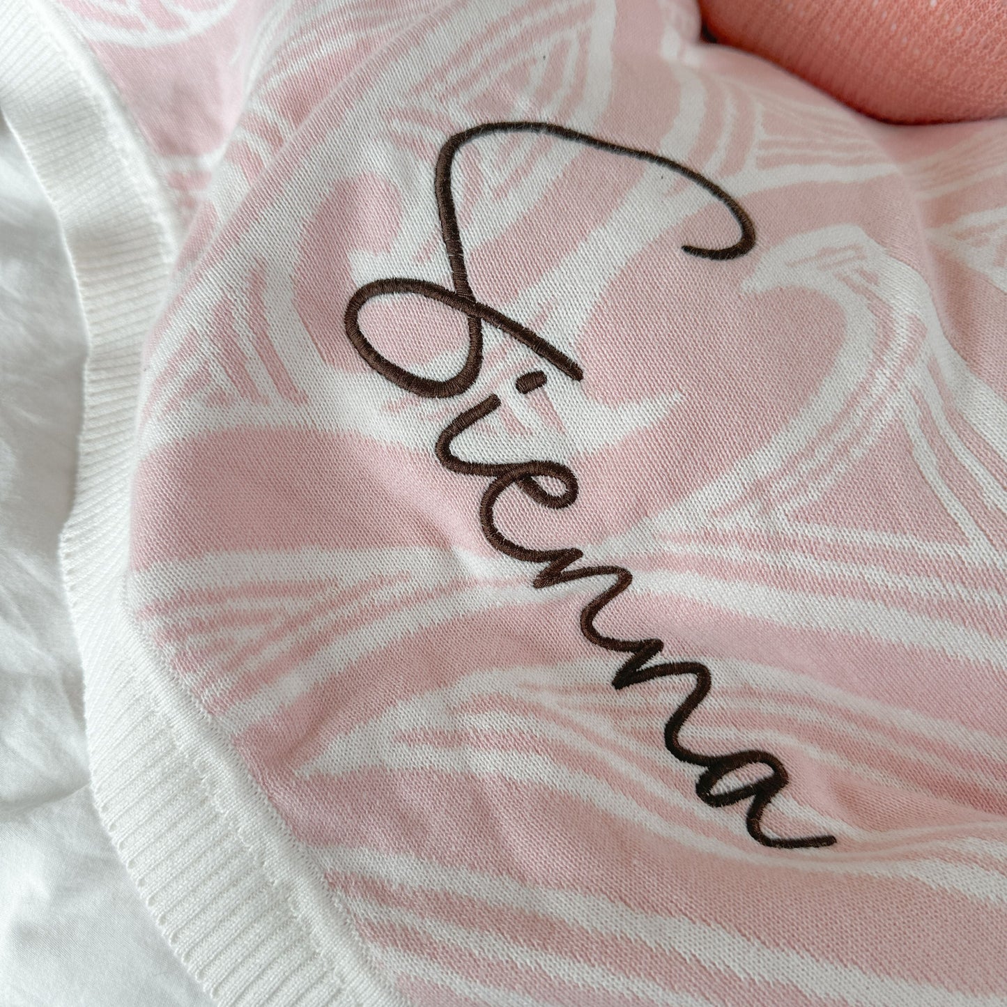 Te aroha o te mātua - The love of a parent- Knitted pēpi blanket- Pink