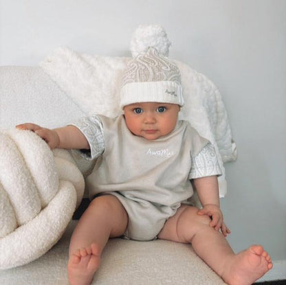 Bubble Romper - The wolf - Dove - AwaMae