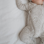 Basics ribbed knit Onesie- The wolf- Pebble