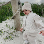 PREORDER - The wolf puffer vest - Beige - PREORDER