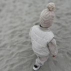 PREORDER - The wolf puffer vest - Beige - PREORDER