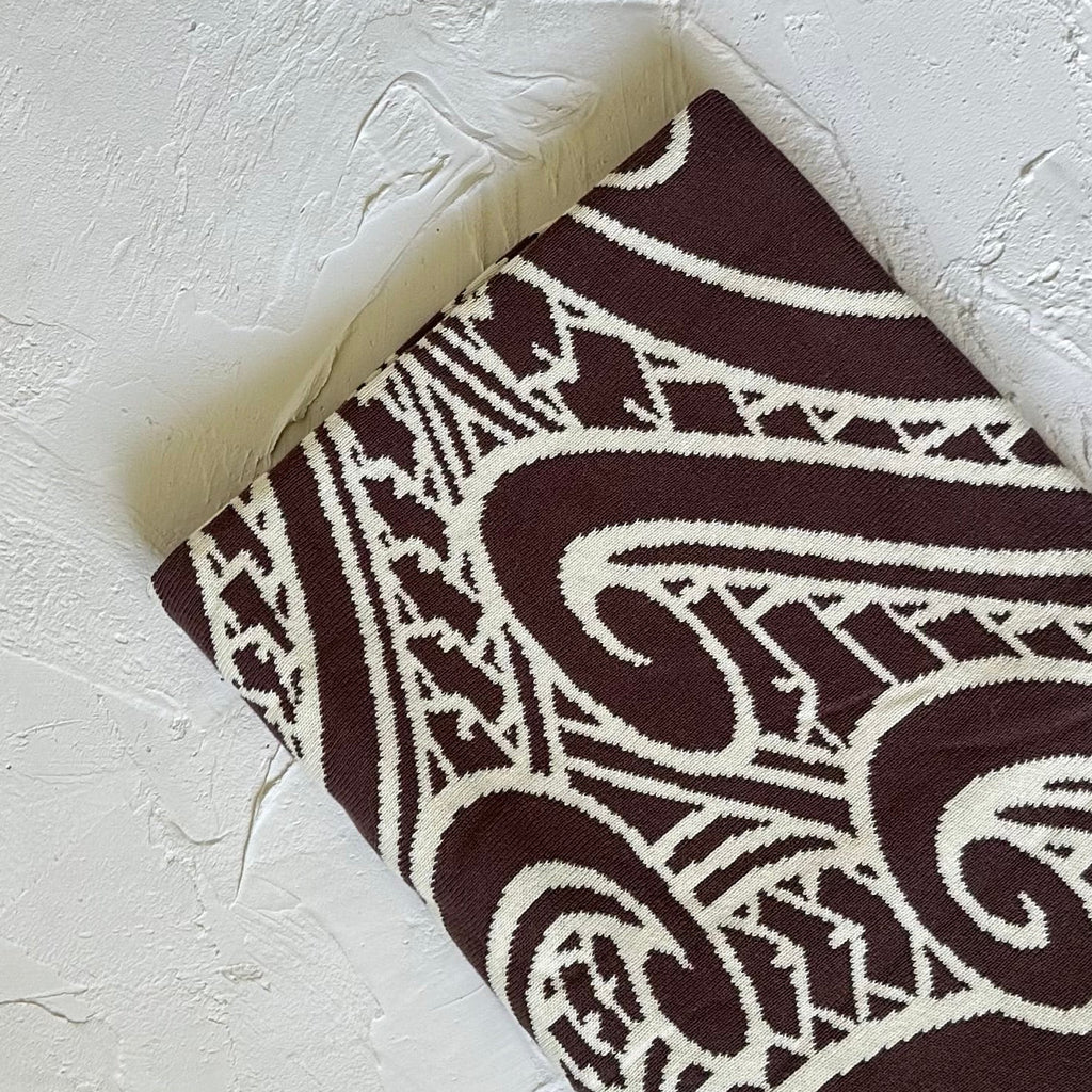 Knit Blanket -The wolf - Sable