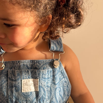 The wolf - Denim pinafore