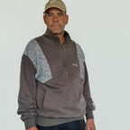 The wolf- Half zip Jumper- Adults - Dark steel
