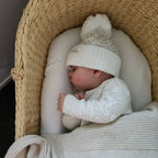 PREORDER -Basics ribbed knit Onesie- The wolf- oat milk PREORDER - AwaMae