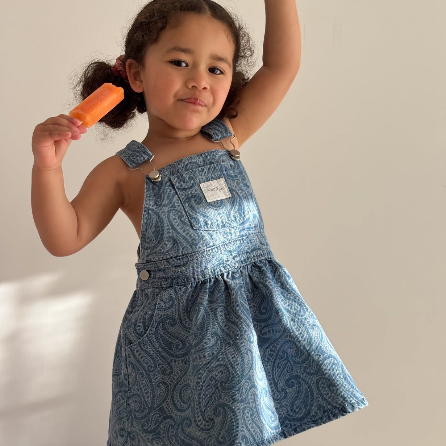 The wolf - Denim pinafore