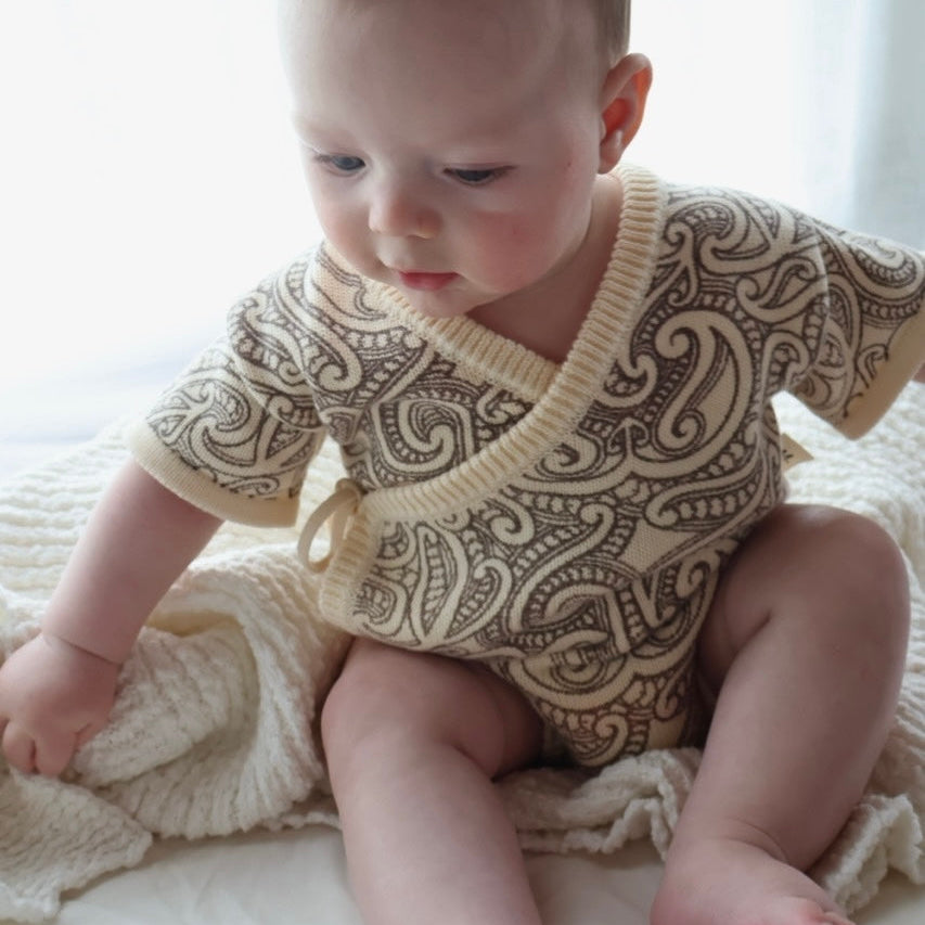 Kimono romper - The wolf - Sable
