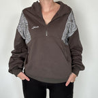 The wolf- Half zip Jumper- Adults - Dark steel