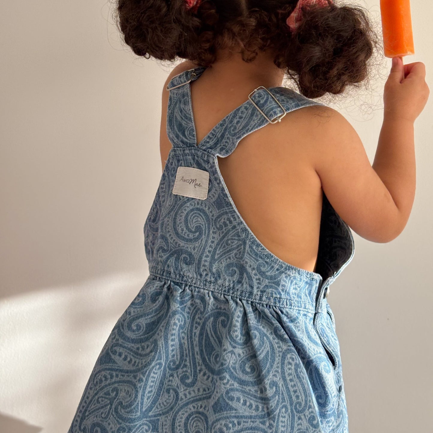 The wolf - Denim pinafore