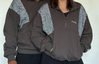 The wolf- Half zip Jumper- Adults - Dark steel