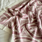 Te aroha o te mātua - The love of a parent- Knitted pēpi blanket- Mauve- - AwaMae