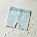 Basics ribbed knit Bike Shorts- The wolf- Sky