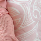 Te aroha o te mātua - The love of a parent- Knitted pēpi blanket- Pink