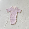 Basics ribbed knit bodysuit short sleeve- Petal & Bloom