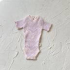 Basics ribbed knit bodysuit short sleeve- Petal & Bloom