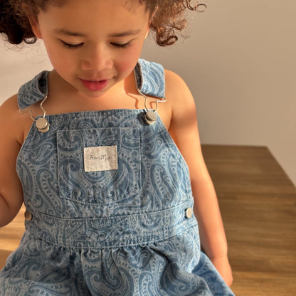 The wolf - Denim pinafore