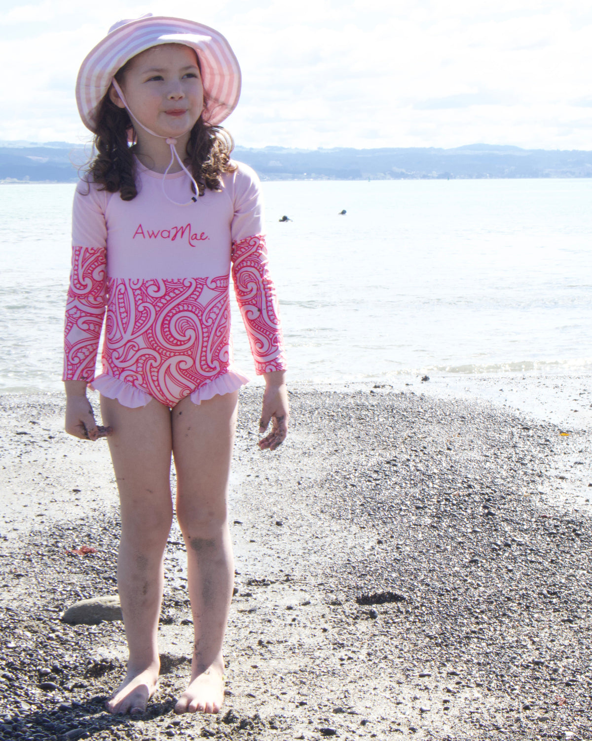 The wolf - Swimsuit - Pink Floss PREORDER