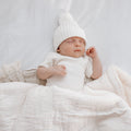Muslin sherpa blanket - Ivory