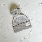 The wolf beanie - Pebble