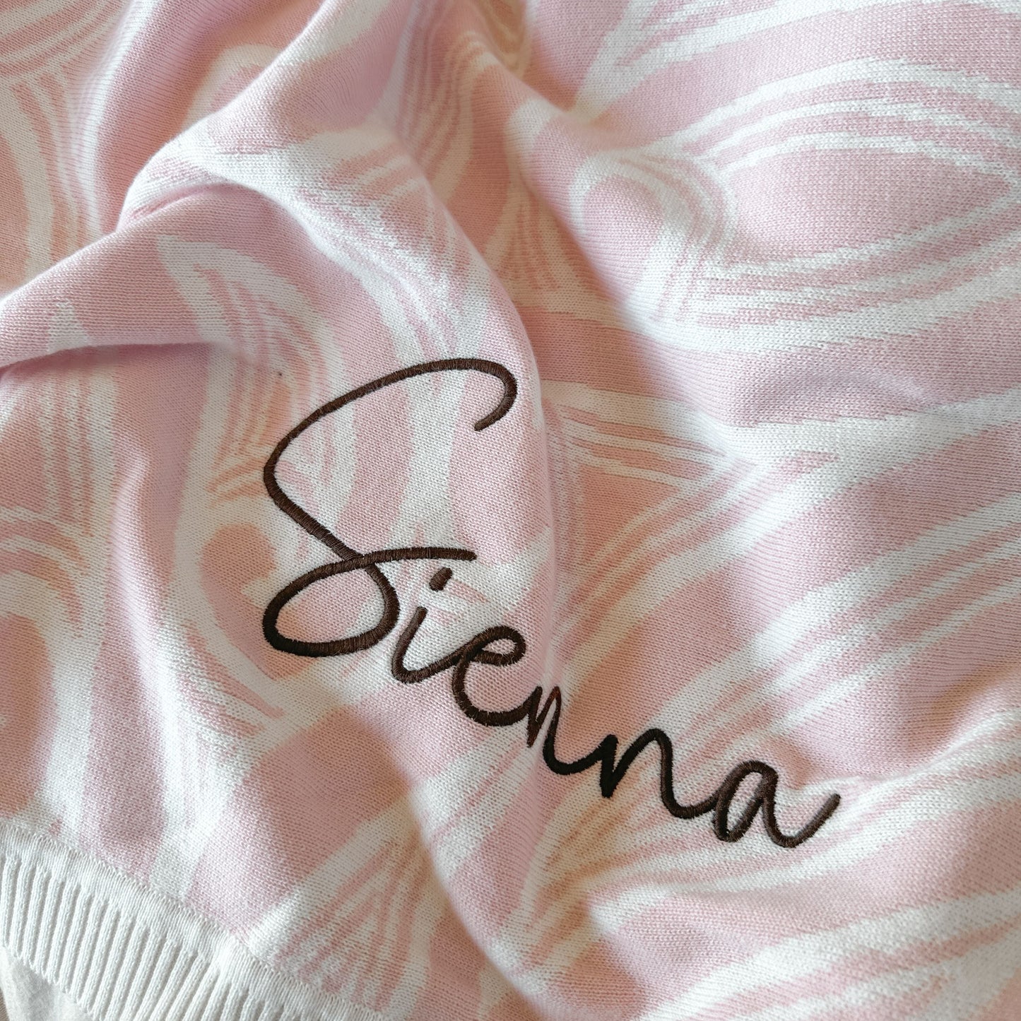 Te aroha o te mātua - The love of a parent- Knitted pēpi blanket- Pink