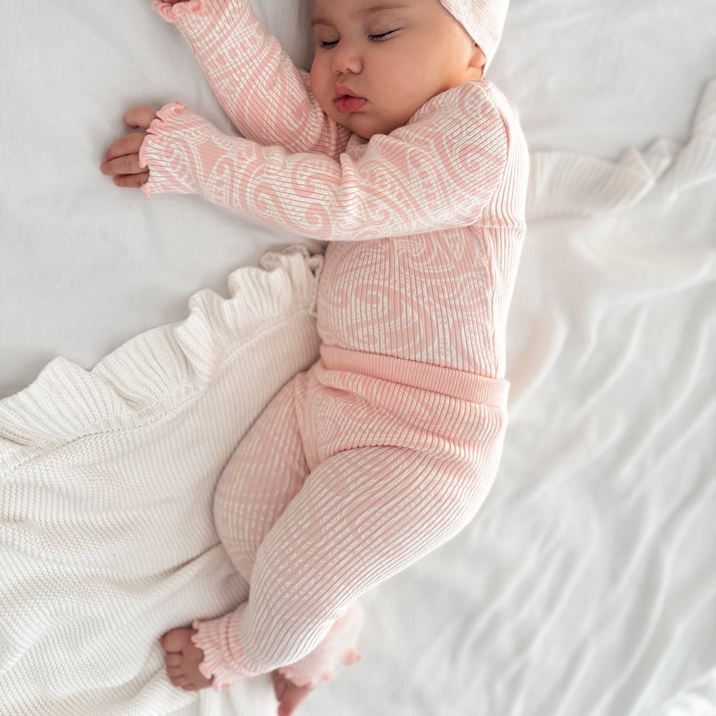 Basics ribbed knit leggings- The wolf- Ballerina