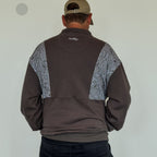 The wolf- Half zip Jumper- Adults - Dark steel