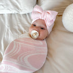 Te aroha o te mātua - The love of a parent- Knitted pēpi blanket- Pink