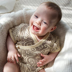 Kimono romper - The wolf - Sable