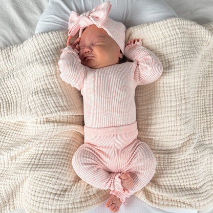 Basics ribbed knit bodysuit- The wolf- Ballerina