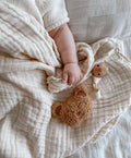 Cotton Gauze swaddle blanket - Beige- Preorder - AwaMae
