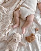Cotton Gauze swaddle blanket - Beige- Preorder - AwaMae