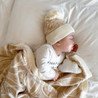 Te aroha o te mātua - The love of a parent- Knitted Beanie - Beige
